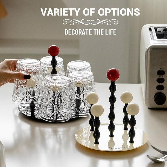 Mug Holder 4 Hooks Decorative Coffee Mug Racks for Counter Non-Slip Cup Drying R - Picture 6 of 7